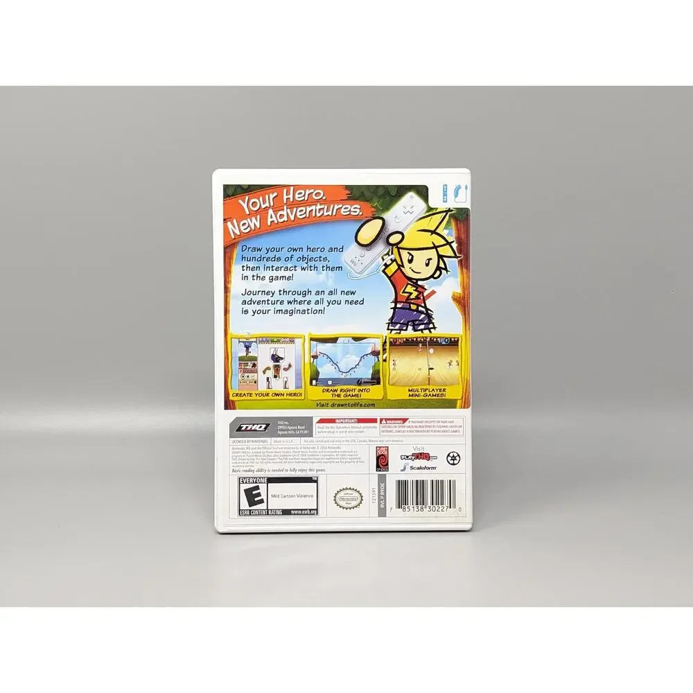 Drawn to Life Next Chapter Original Nintendo Wii Replacement Case Empty No Game